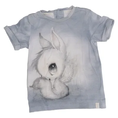T-shirt (Bleu) de Mrs Mighetto x H&M Coton, Élasthane