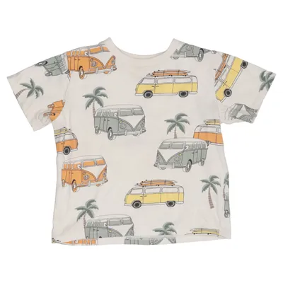 T-shirt (Beige, Multicolored) from KappAhl Cotton