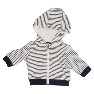 Sweat à capuche (Blanc, Noir) de Kiabi Coton