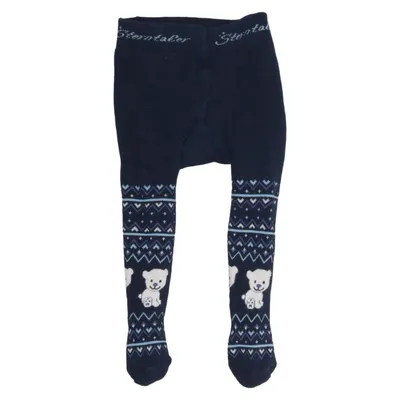 Collants polaires (Bleu, Blanc) de Sterntaler Coton, Élasthane, Polyamide