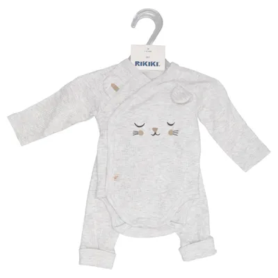 Set (Newborn Don Wide Rib) from Rikiki Cotton, Elastane, Viscose