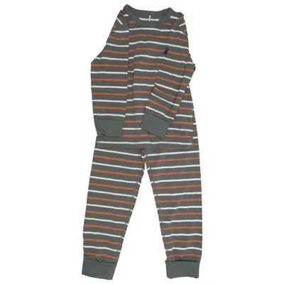 Pajamas (Green, White, Orange) from Polarn O. Pyret Elastane, Organic cotton