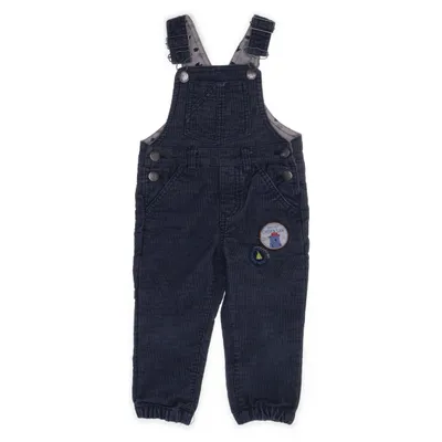 Hängselbyxor (Blå) från Pocopiano Bomull, Elastan, Polyester