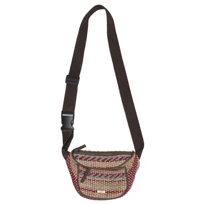 Waist bag (Brown, Multicolored) from Misako Polyurethane