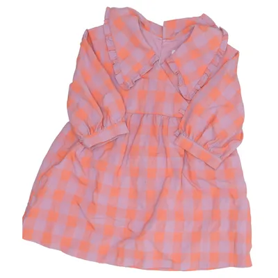 Klänning (Rosa, Orange) från Zara Bomull, Polyester