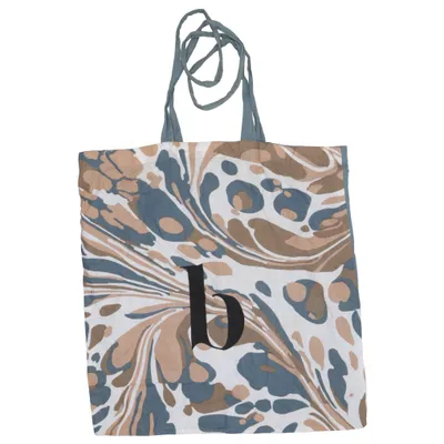 Canvas tas (Wit, Blauw, Bruin) van Broste Copenhagen