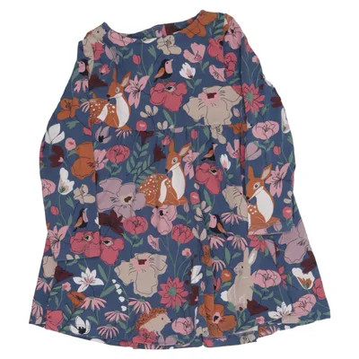 Dress (Blue, Multicolored) from Polarn O. Pyret Elastane, Organic cotton