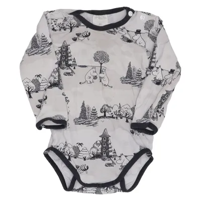 Body (Hvid, Sort) fra Moomin by Martinex Bomuld, Elastan