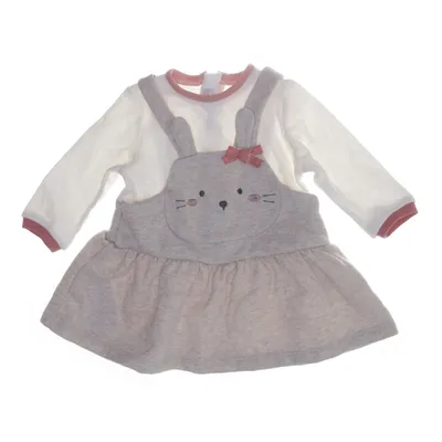 Robe salopette (Beige, Blanc, Rose) de Mayoral Newborn Coton, Fibre métallique, Polyester
