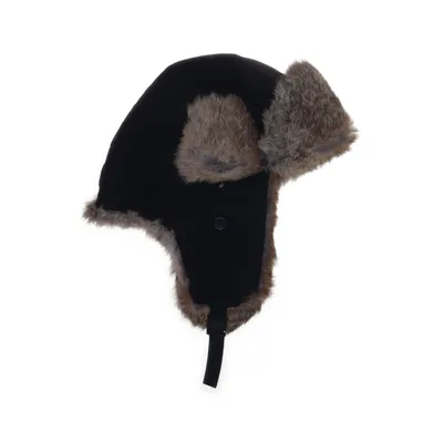 Trapperhatt (Svart, Beige) från J.Lindeberg Kaninpäls, Nylon