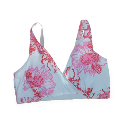 Bikini top (Turquoise, Multicolored) from BPC Selection Elastane, Polyamide
