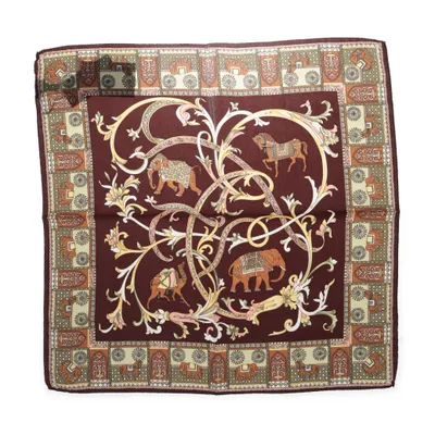 Neckerchief (Brown, Multicolored) from Roeckl Silk