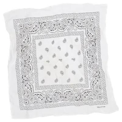 Bandana (White, Black) from Glitter Cotton
