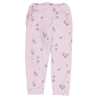 Pyjamasbukser (Pink, Flerfarvet) fra Name It Elastan, Økologisk bomuld