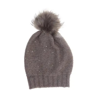 Bonnet à pompon (Beige) de Seeberger