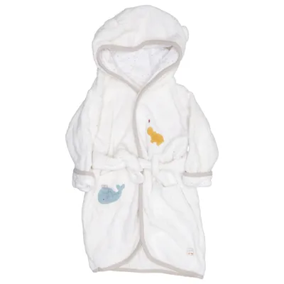 Bathrobe (White, Multicolored) from Fehn Cotton