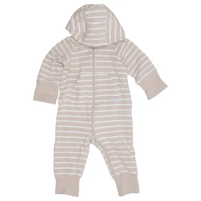 Rompers (Beige, White) from Polarn O. Pyret Elastane, Organic cotton
