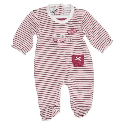 Barboteuse (Blanc, Rouge) de Schnizler Coton, Polyester