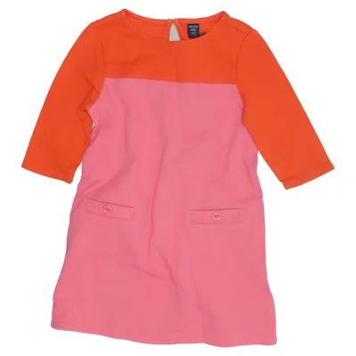 Dress (Orange, Pink) from BabyGap Cotton, Polyester