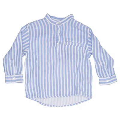 Chemise (Bleu, Blanc) de H&M Coton