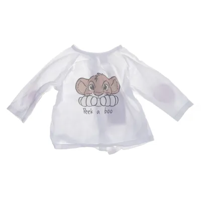 Langærmet t-shirt (Hvid) fra Disney Baby Bomuld