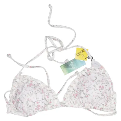 Bikini top (White, Pink) from Nor Elastane, Polyamide, Polyester