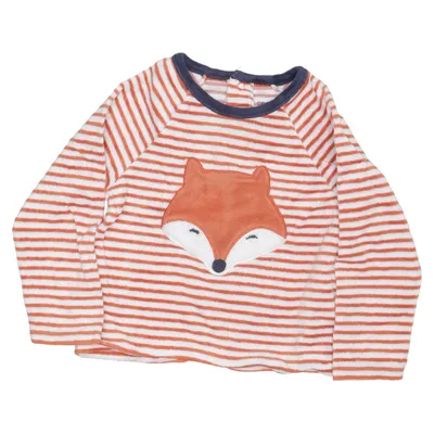 Sweatshirt (Hvid, Orange) fra Okaïdi Bomuld, Polyester