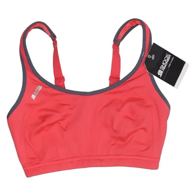 Sport-BH (Rot, Grau) von Shock Absorber Elasthan, Polyamid, Polyester