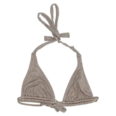 Bikini top (Beige, Goud) van Luli Fama Elastaan, Polyamide