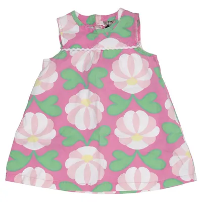 Jurk (Roze, Groen, Wit) van Kids by Lindex Katoen