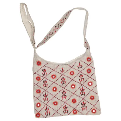Shoulder-bag (Beige, Multicolored)