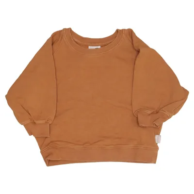 Sweatshirt (Brun) fra Petit Piao Bomuld, Elastan