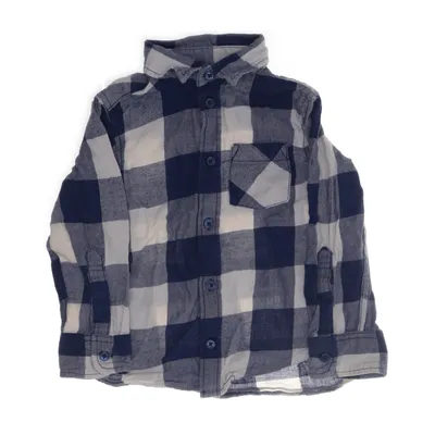 Flanellen overhemd (Blauw, Meerkleurig) van H&M Kids Katoen