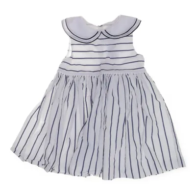 Dress (White, Blue) from Jacadi Paris Cotton