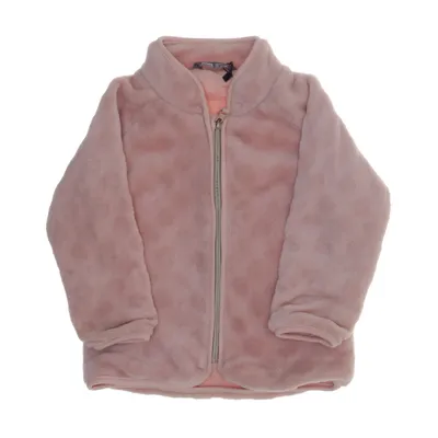 Fleece jas (Roze) van Kids by Lindex Katoen, Polyester