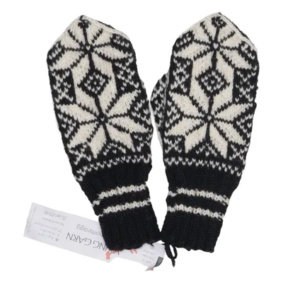 Wanten (Zwart, Wit) van Viking Garn Acryl, Nylon, Wol