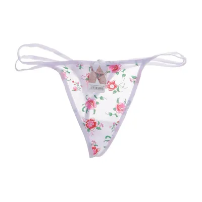 Stringtrosor (Vit, Flerfärgad) Bomull, Elastan, Polyamid