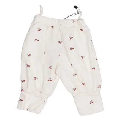 Pants (White, Multicolored) from Rikiki Cotton, Polyester