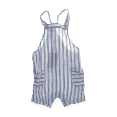 Hängselbyxor (Blå, Vit) från H&M Bomull