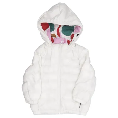 Vinterjakke (Hvid, Flerfarvet) fra Uniqlo Baby Bomuld, Nylon, Polyester