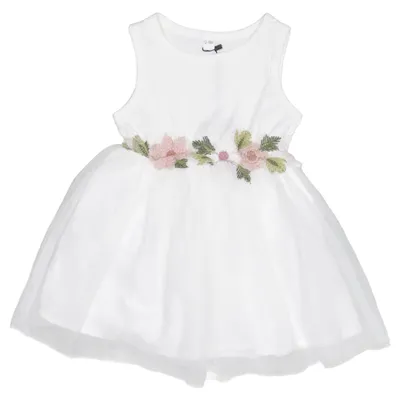 Flower girl dress (White) Elastane, Polyester