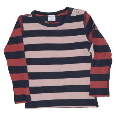 Lange mouwen shirt (Blauw, Rood) van Polarn O. Pyret Organisch katoen