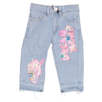 Jeans (Blå, Flerfärgad) från Billieblush Bomull, Elastan, Polyester