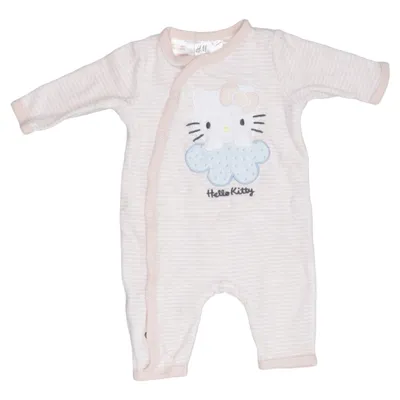 Strampler (Beige, Weiß) von H&M x Hello Kitty Baumwolle, Polyester