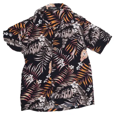 Short sleeve shirt (Black, Multicolored) from WOOF Republic Viscose