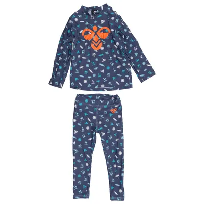 UV beschermende kleding (Blauw, Meerkleurig) van Hummel Elastaan, Polyamide