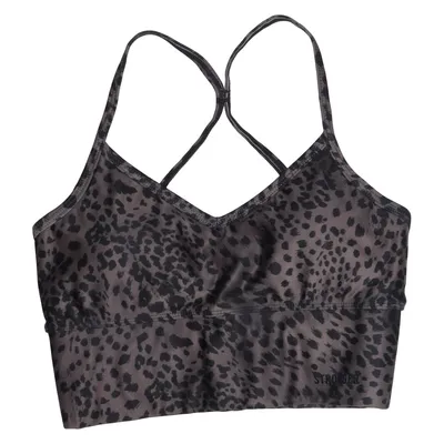 Sport-BH (Braun, Schwarz) von Stronger Elasthan, Recyceltes Polyester