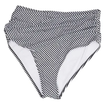 Bikini bottom (Black, White) from Cupshe Elastane, Polyamide, Polyester