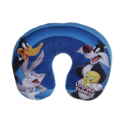 Nackkudde (Blå, Flerfärgad) från Looney Tunes