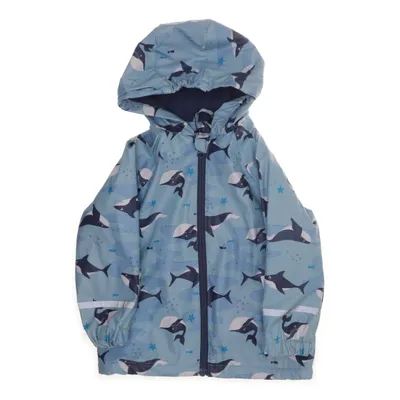Rain jacket (Blue, White, Black) from Lupilu Polyester, Polyurethane
